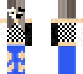 checkered tiles girl