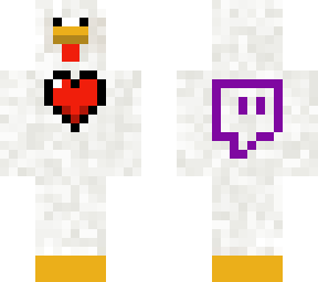 chicken with twitch logo and heart