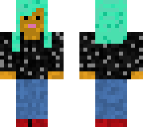 dyed hair girl