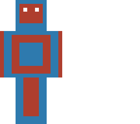 half red half blue