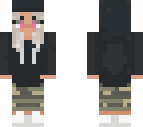 hoodie girl without camo leggings