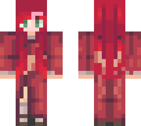 red head kimono
