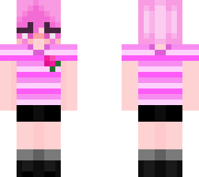 short pink hair
