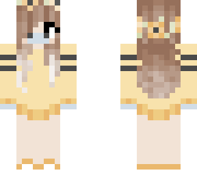 simple cute yellow hoodie flower crown girl w/ gloves & mask <3