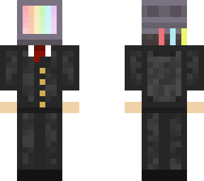 tv hoodie, but in a suit