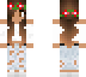 white shirt rose girl