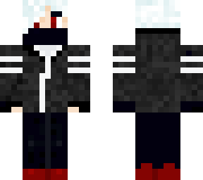 black hoodie white hair (male)