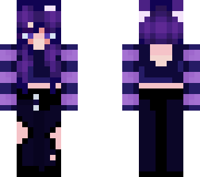 dark purple shy girly