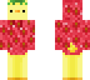 duck pretend to be a strawberry