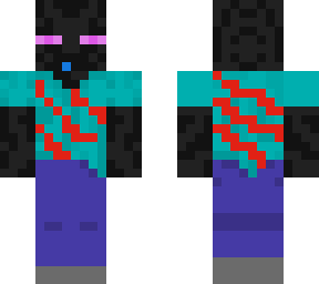 enderman steve with slash marks