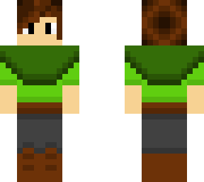 green medieval girl