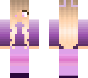purple gradient girl