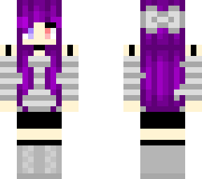 purple haired girl