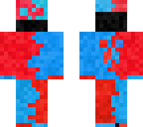 red and blue boy