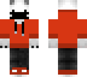 red polar with mask