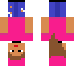 upside down pink girl
