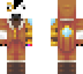 white cow with infinity glove