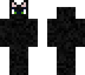angry black cat