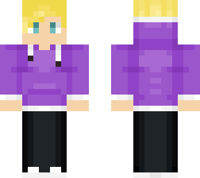 blonde purple hoodie pants