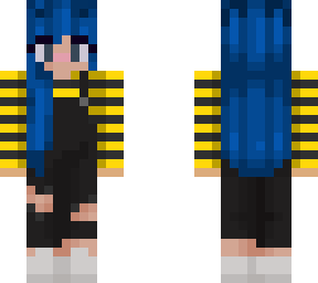 blue haired girl
