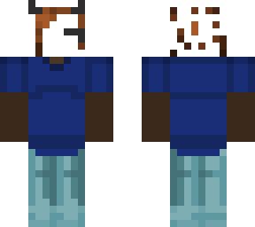 blue shirt and jeans