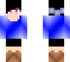 cute purple/blue girl