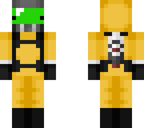 green skeppy yellow hazmat suit