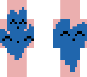 heart blue cat