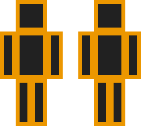 orange on black