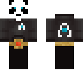 panda with red belt (i missed the back of the belt