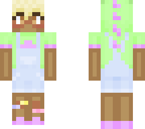 pastel dino overalls skin3 hair2