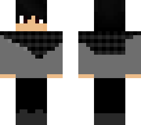 plaid scarf wolf