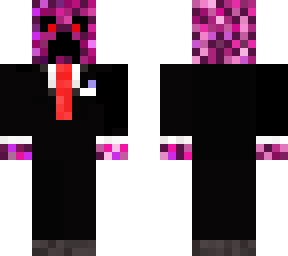 purple creeper in a black suit with a red tie (updated)