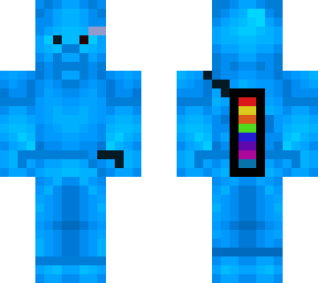 rainbow bule steve
