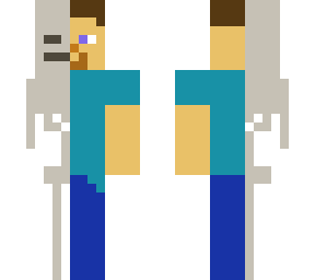 steve mixed with skeleton