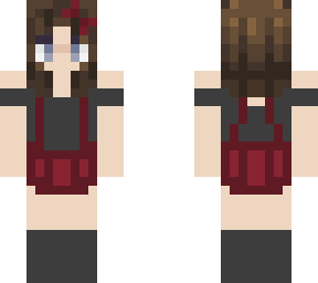 strapped skirt & striped shirt  recolor & edit