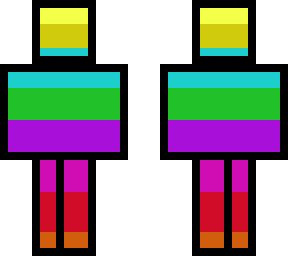 3d rainbow skin