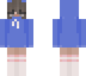 blue hoodie