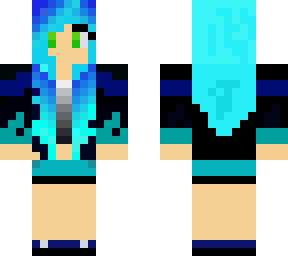 blue lightning girl