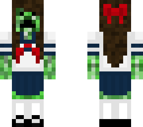 creeper schoolgirl with hair