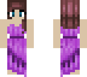 cute purple dress girl