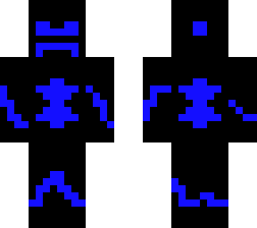 evil blue robot