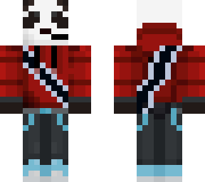 fist skin : edited panda with hoodie