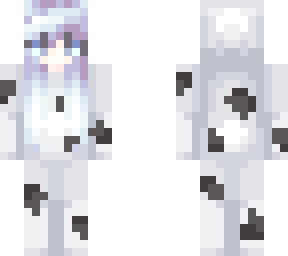 girl in cow onesie