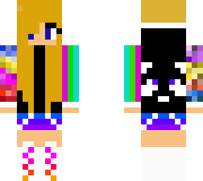girl with rainbow panda hoodie