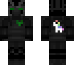 green guy with unicorn