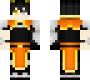 orange demon boy