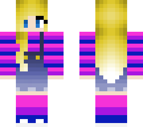 overalls blonde girl.