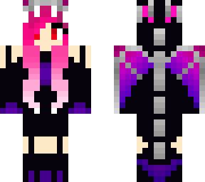 pink haired dragon girl-dracia