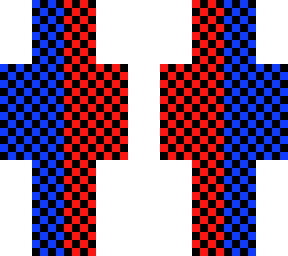 red and blue